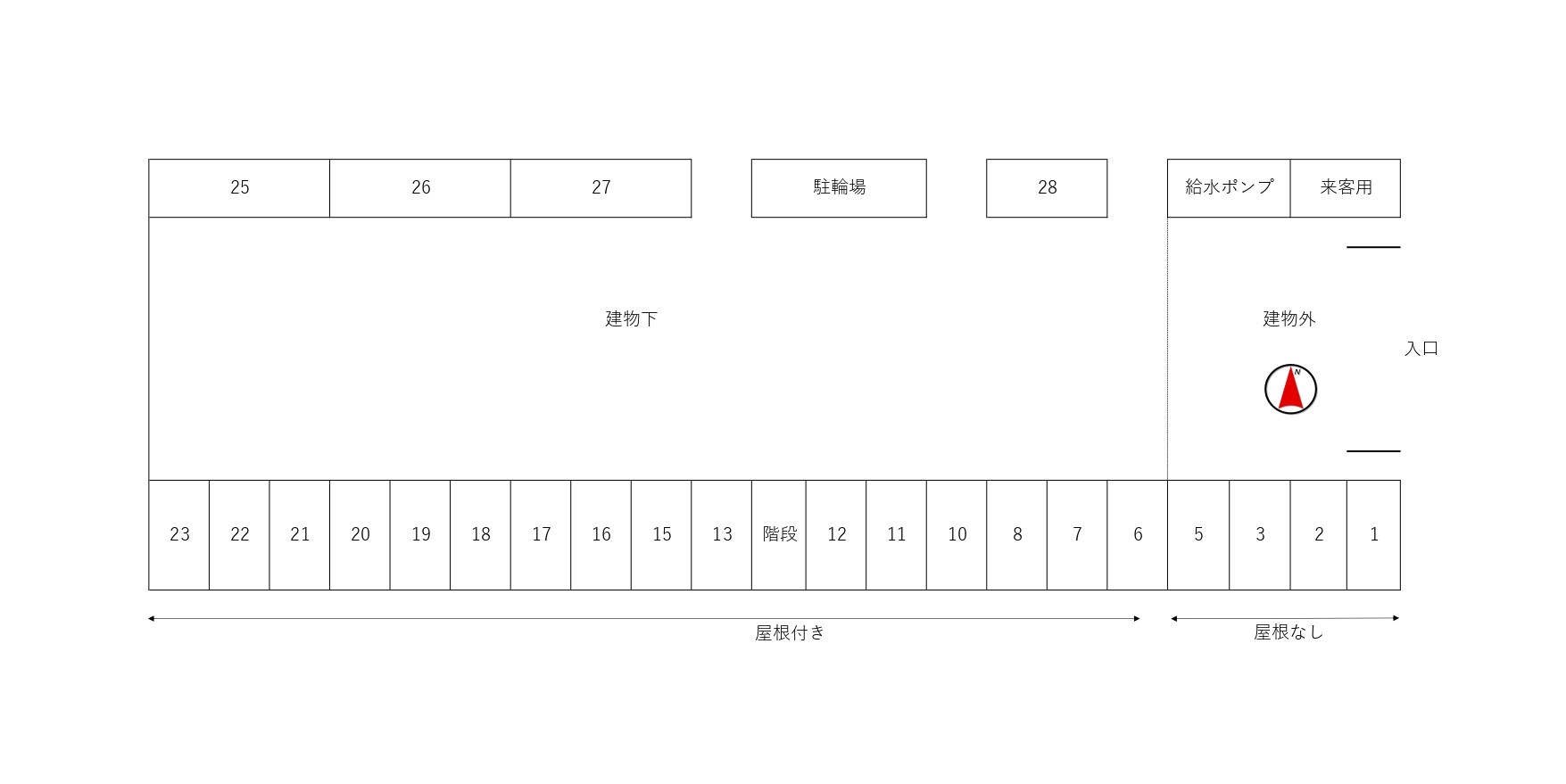 グリーンハイツの区画図