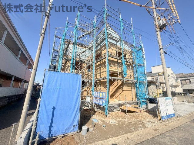 三郷市早稲田7丁目　新築戸建　全1棟の外観|現地の写真になります。