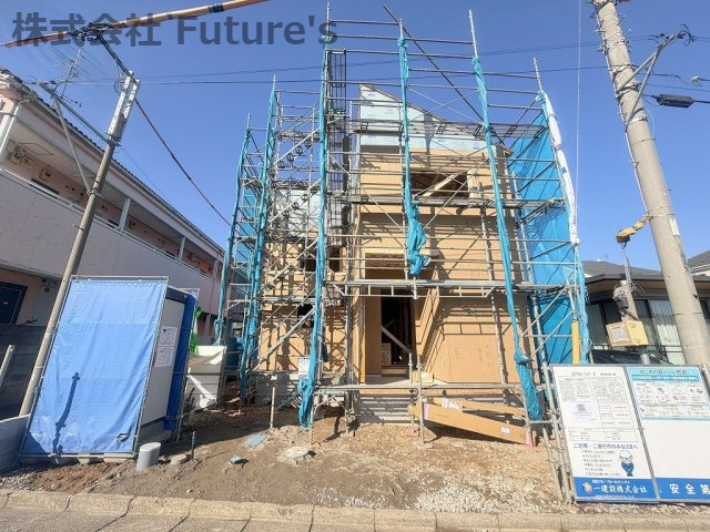 三郷市早稲田7丁目　新築戸建　全1棟の外観|現地の写真になります。