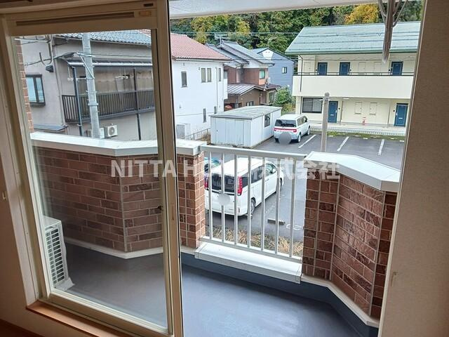 チェリーガーデンＢの展望|明るいバルコニーもありますよ♪