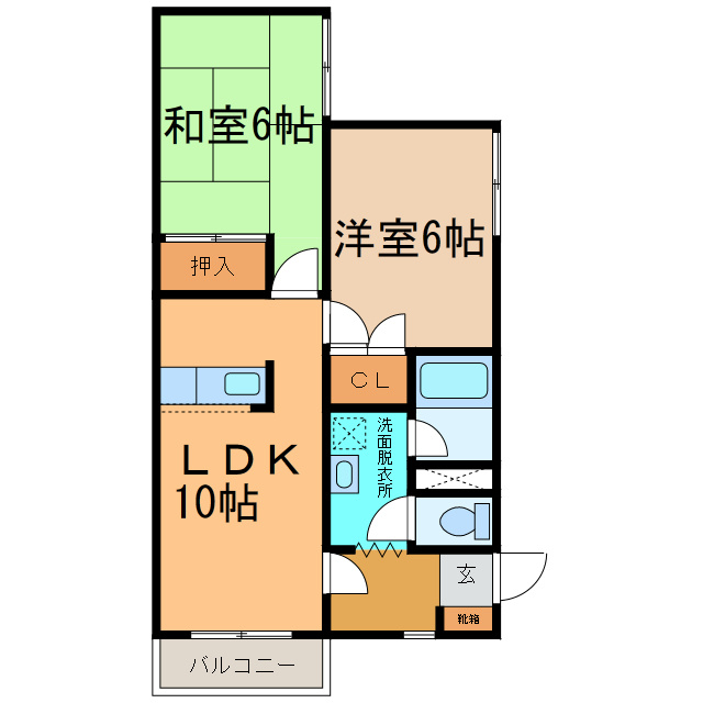 ボヌール171の間取り