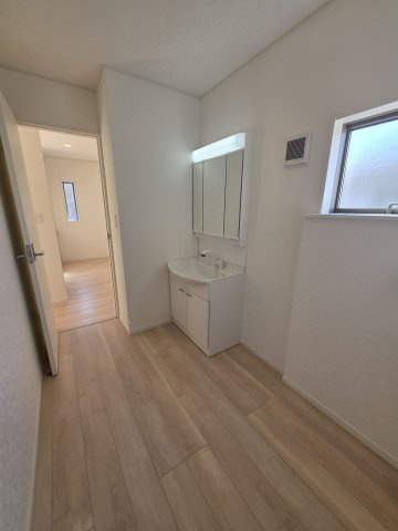 上里町大御堂第４　の独立洗面台|２号棟現地洗面所（2026年03月17日）撮影