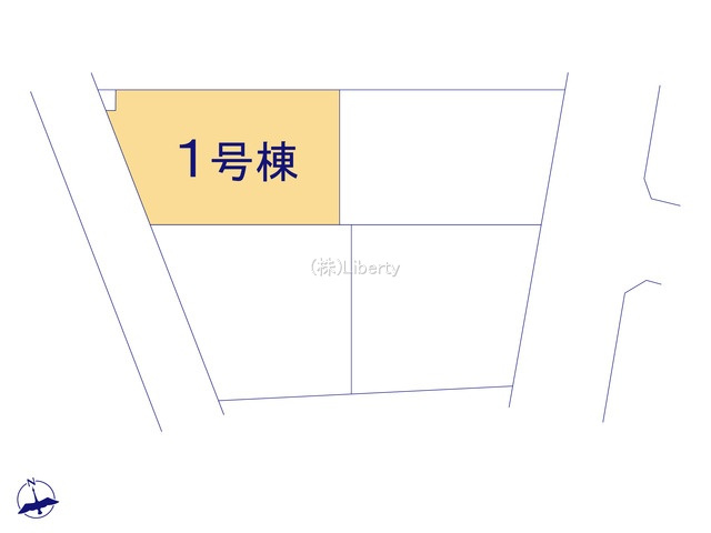 取手市本郷5期　新築戸建　1号棟の区画図