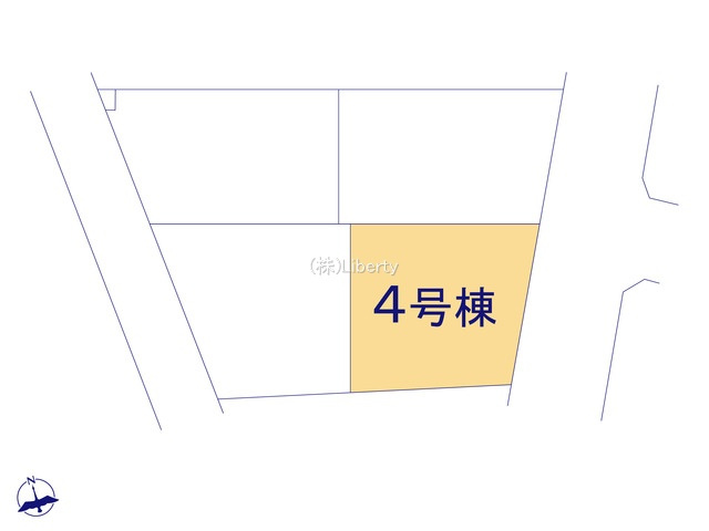 取手市本郷5期　新築戸建　4号棟の区画図