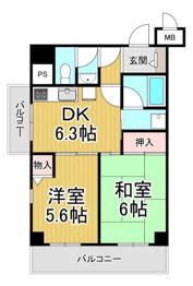 セントラル第2東園田の間取り