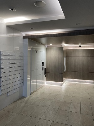 ソルティア橋本のロビー