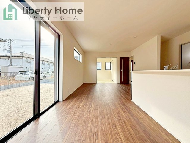 鹿嶋市平井東第1　新築戸建の居間・リビング