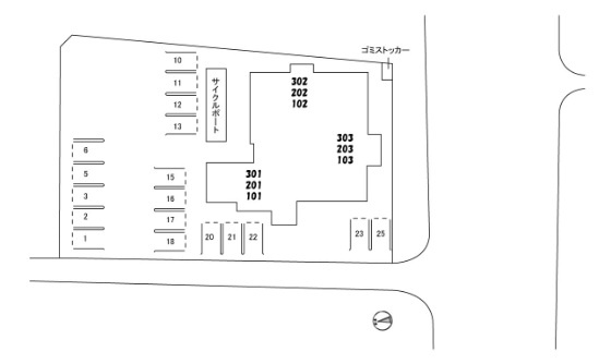 ベレオ安宅の区画図