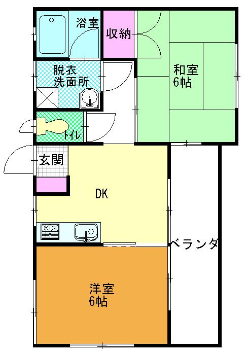 レ・ジュメルⅡの間取り
