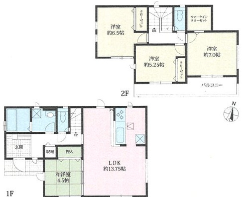 小田原市堀之内2期  新築戸建全7棟の間取り