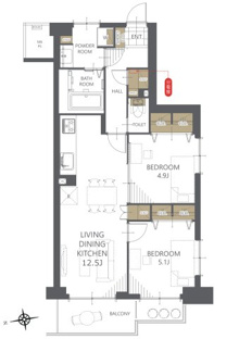 【間取り】グーディッシュ谷塚 
