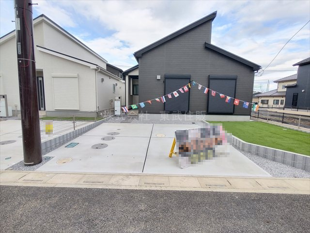 【駐車場】 | 東松山市石橋　23　2期　全4棟　2号棟 | 並列2台駐車可能です