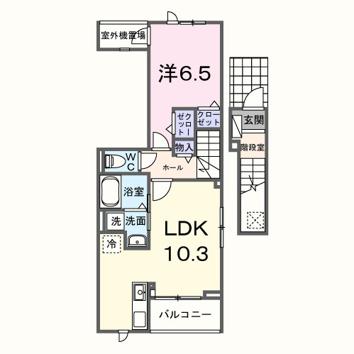 サニーコート伏見の間取り
