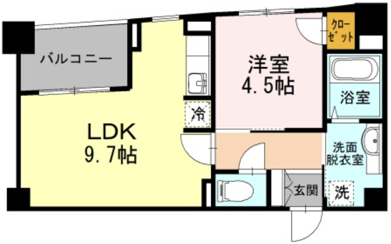 ポルトドゥヴァンドームの間取り