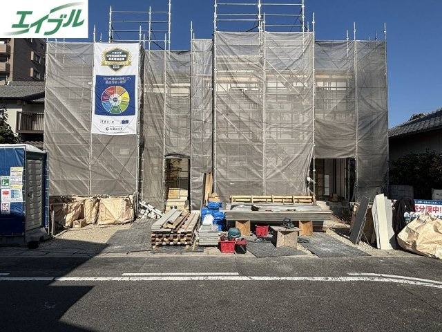 小牧市安田町　新築戸建　B号棟の外観|南向き陽当たり良好.
スーパー・小学校　近く。