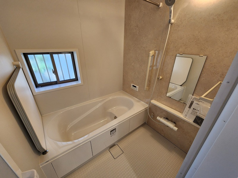 小牧市安田町　新築戸建　A号棟の浴室|お風呂で日々の疲れを落としましょう