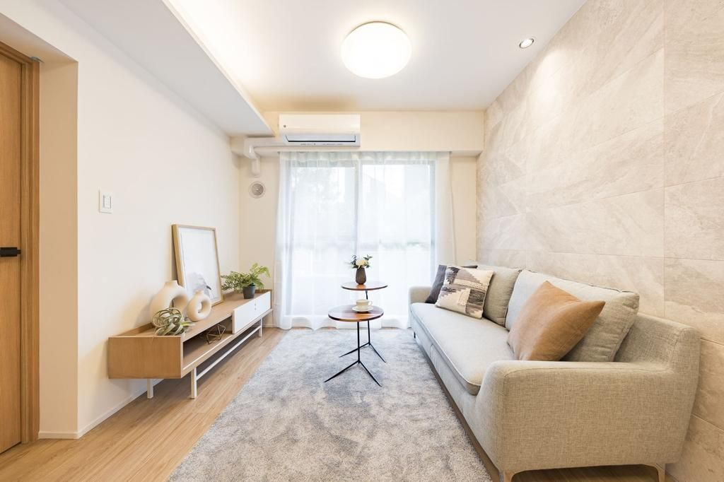 小金井市緑町５丁目の中古マンションの居間・リビング