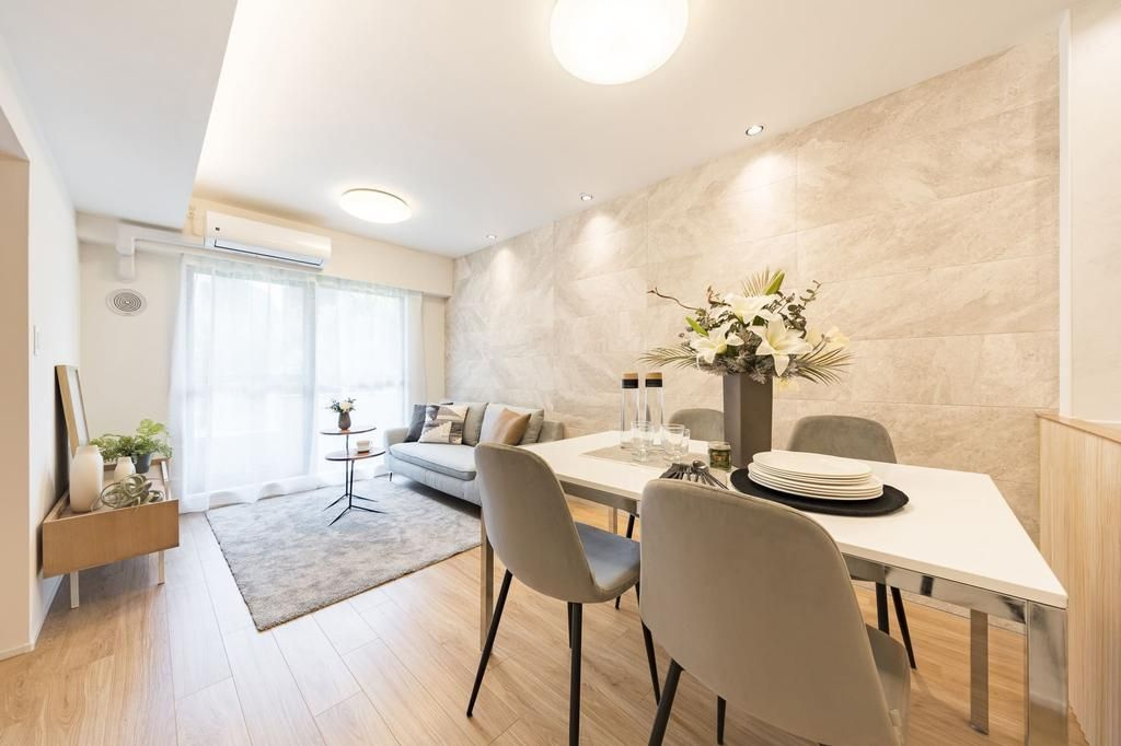 小金井市緑町５丁目の中古マンションの居間・リビング