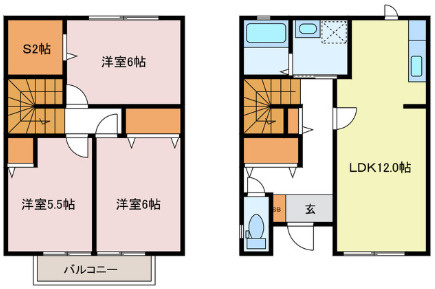 前田メゾネットの間取り