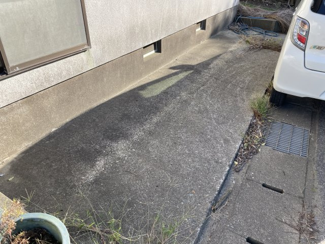 九十九里海岸住宅の駐車場