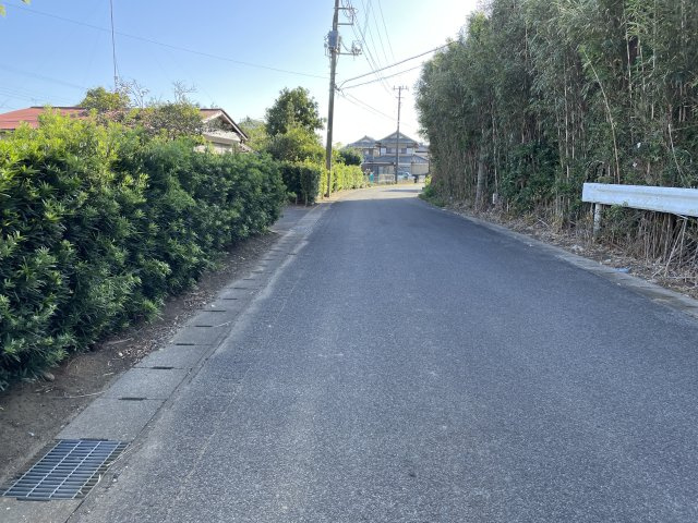 九十九里海岸住宅の前面道路含む現地写真