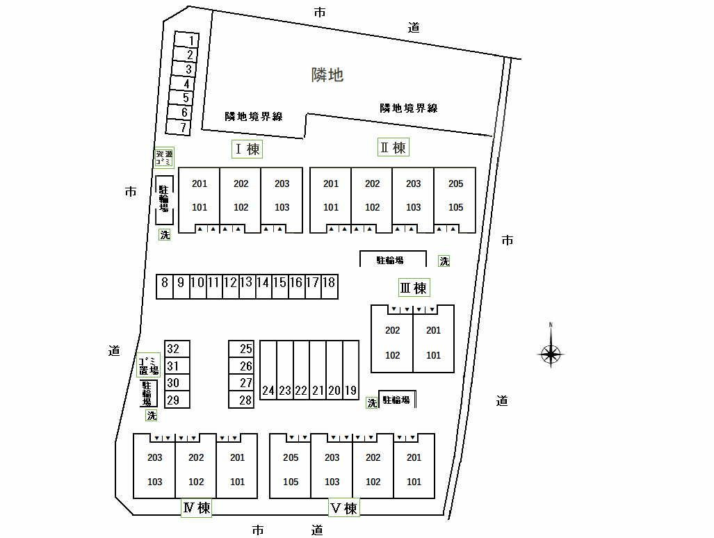 クラヴィーアⅤの区画図