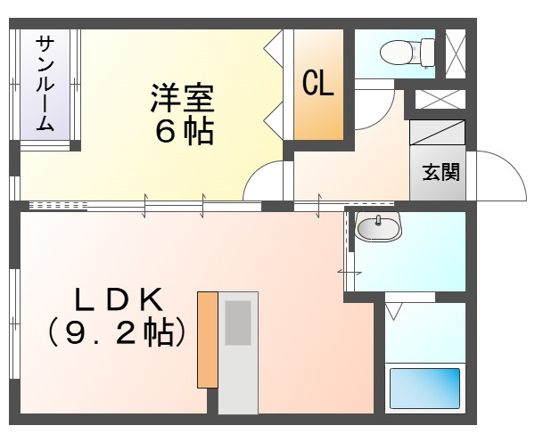 スカイヒルズⅡの間取り