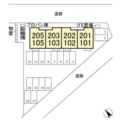 【区画図】 | フォーゲルテラス グリューン Ⅵ