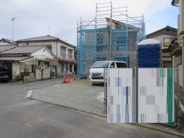 【仲介手数料無料】新築戸建　熊谷市石原2-140-9（全1棟）の前面道路含む現地写真