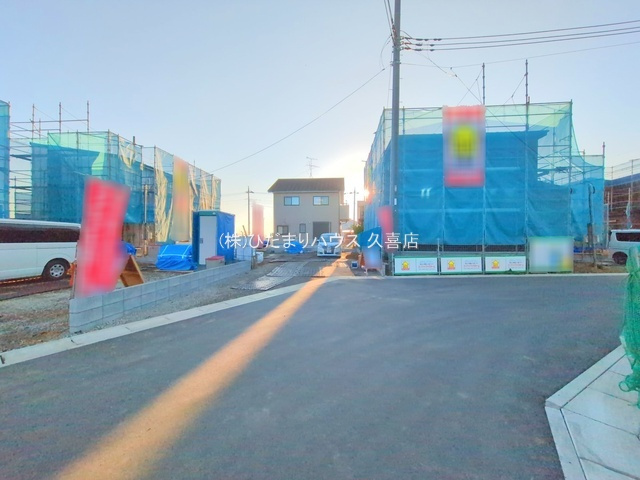 加須市下高柳　新築一戸建て　04　全12区画の前面道路含む現地写真|2025/10/30　撮影
