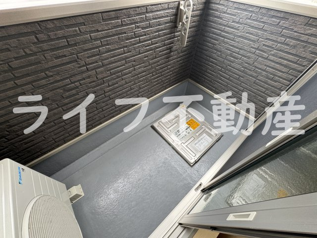 F+style大蓮北3号館のバルコニー|暖かな日差しのふりそそぐバルコニー