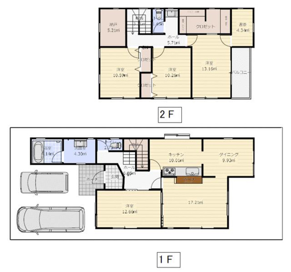 【間取り】 | 姫路市飾磨区高町　中古戸建 | 5LDK＋納戸＋WICです。