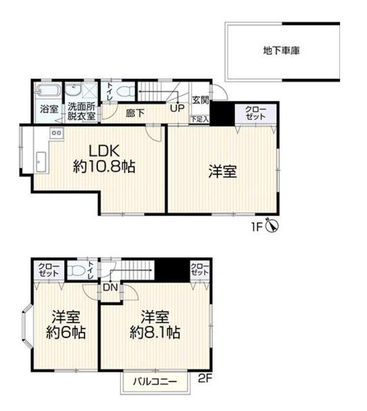 横浜市磯子区栗木２丁目 中古戸建て【仲介手数料無料】の間取り