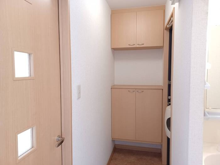 ジョイフル ヨコタIIIの玄関|シンプルで使いやすい玄関です