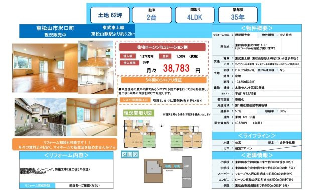 中古一戸建　東松山市沢口町11-17（期間限定現況引渡し）のその他
