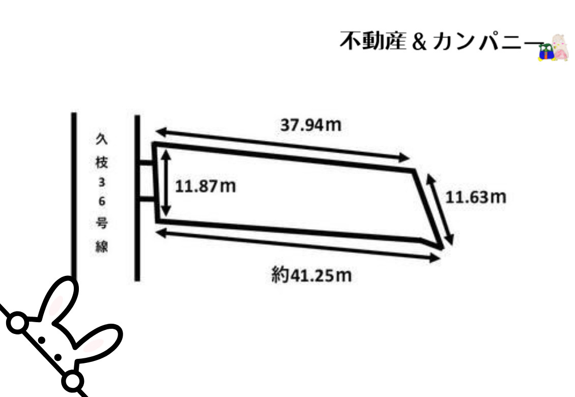 松山市東長戸４丁目の売地の土地図
