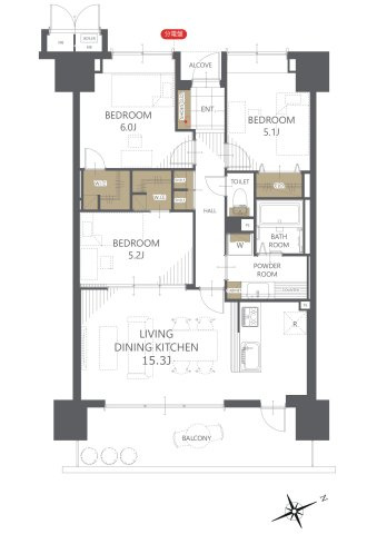 【間取り】サーパス西宝町 