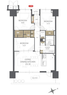【間取り】サーパス西宝町 