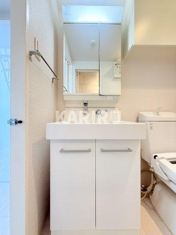 La CASA新深江の洗面所