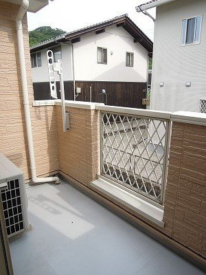 シャンティ南小田のバルコニー