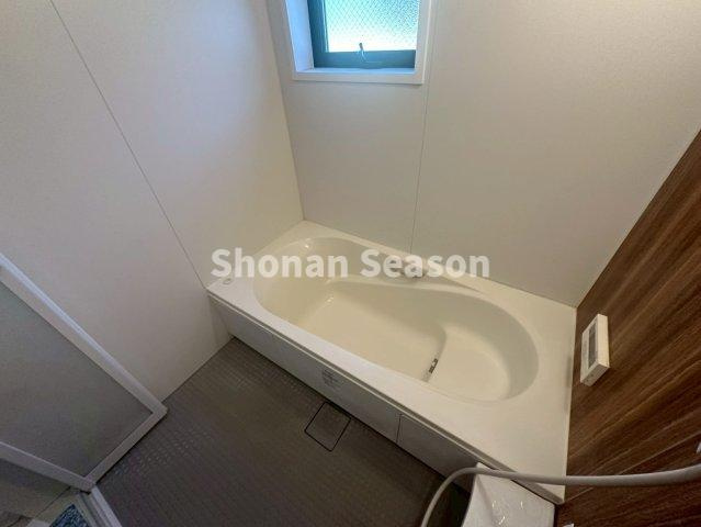 【現地画像あり！】 厚木市王子　中古戸建　40.17坪の浴室|広いお風呂で足を伸ばし、1日の疲れも癒せますね◎