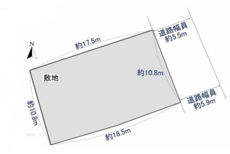 【土地図】 | 上高野北田町　土地【戸建としても◎】