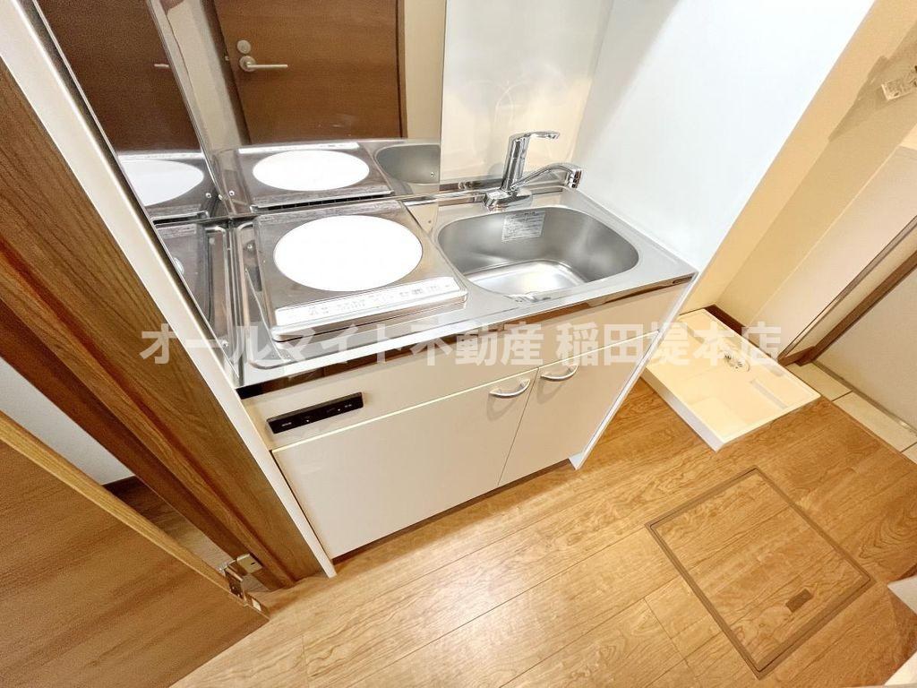 川崎市多摩区東生田１丁目のアパートのキッチン