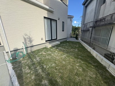 【庭】 | 南城市知念久手堅（全4棟）A・B号棟 | A号棟　広々お庭付き♪