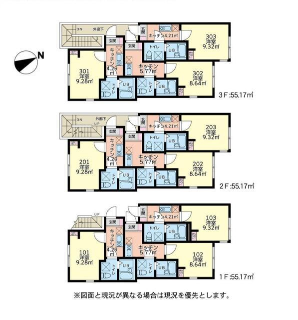 ブランボヌール本牧町の間取り