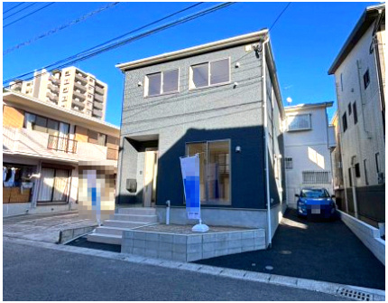 永吉2丁目　新築戸建ての外観|永吉2丁目の平坦地に4LDK完成！即内見できます。新生活を新居で始めたい方におすすめの物件です。
