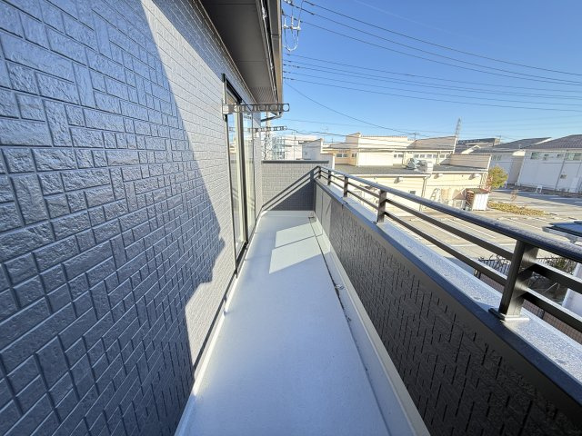 ブルーミングガーデン前橋市六供町3丁目　1号棟のバルコニー|南面ワイドバルコニーです。洗濯物が良く乾きますよ！