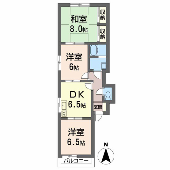 【間取り】 | グリーンハイム　Ｃ棟