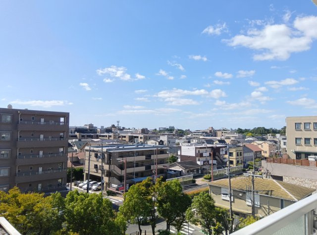 ローズハイツ夙川の展望|バルコニー眺望（南西側）