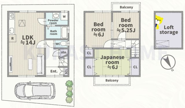京都市西京区大枝東長町　中古戸建